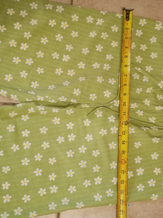 Women's Green Floral Wide-Leg Drawstring Pants - Picture 6 of 11